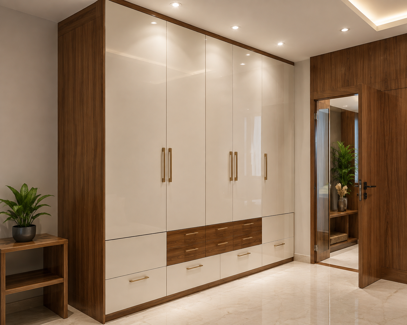 PVC wardrobe interior design in Kolkata